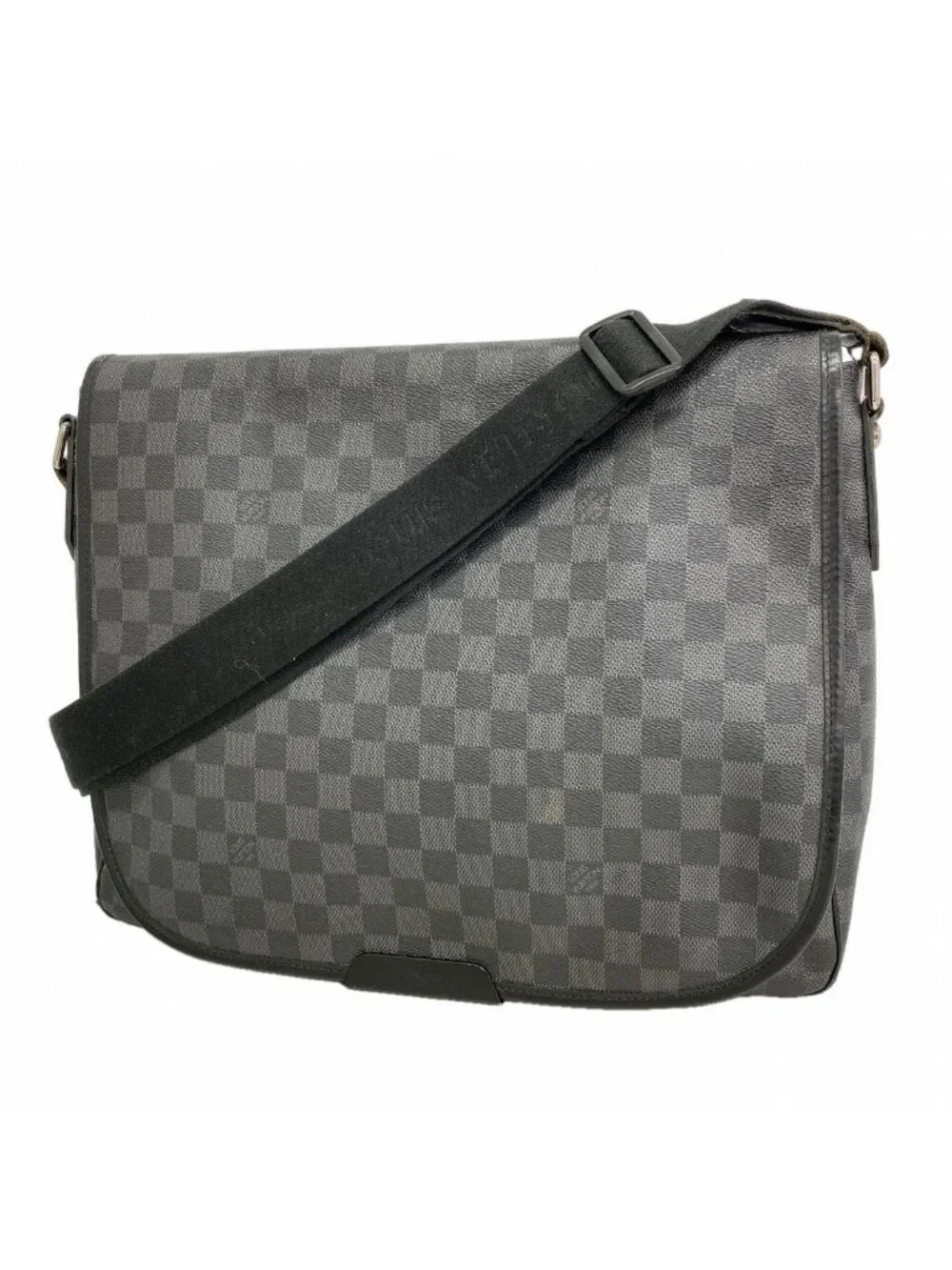 Louis Vuitton Shoulder Bag Damier Graphite Daniel MM Gray Black